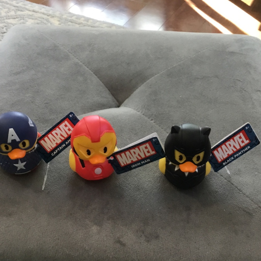 Marvel Ducks. Captain America, iron man, black panther